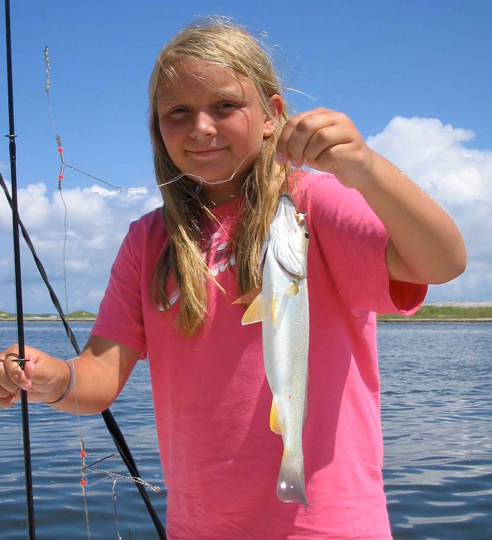 fishing with kids on the Outer Banks